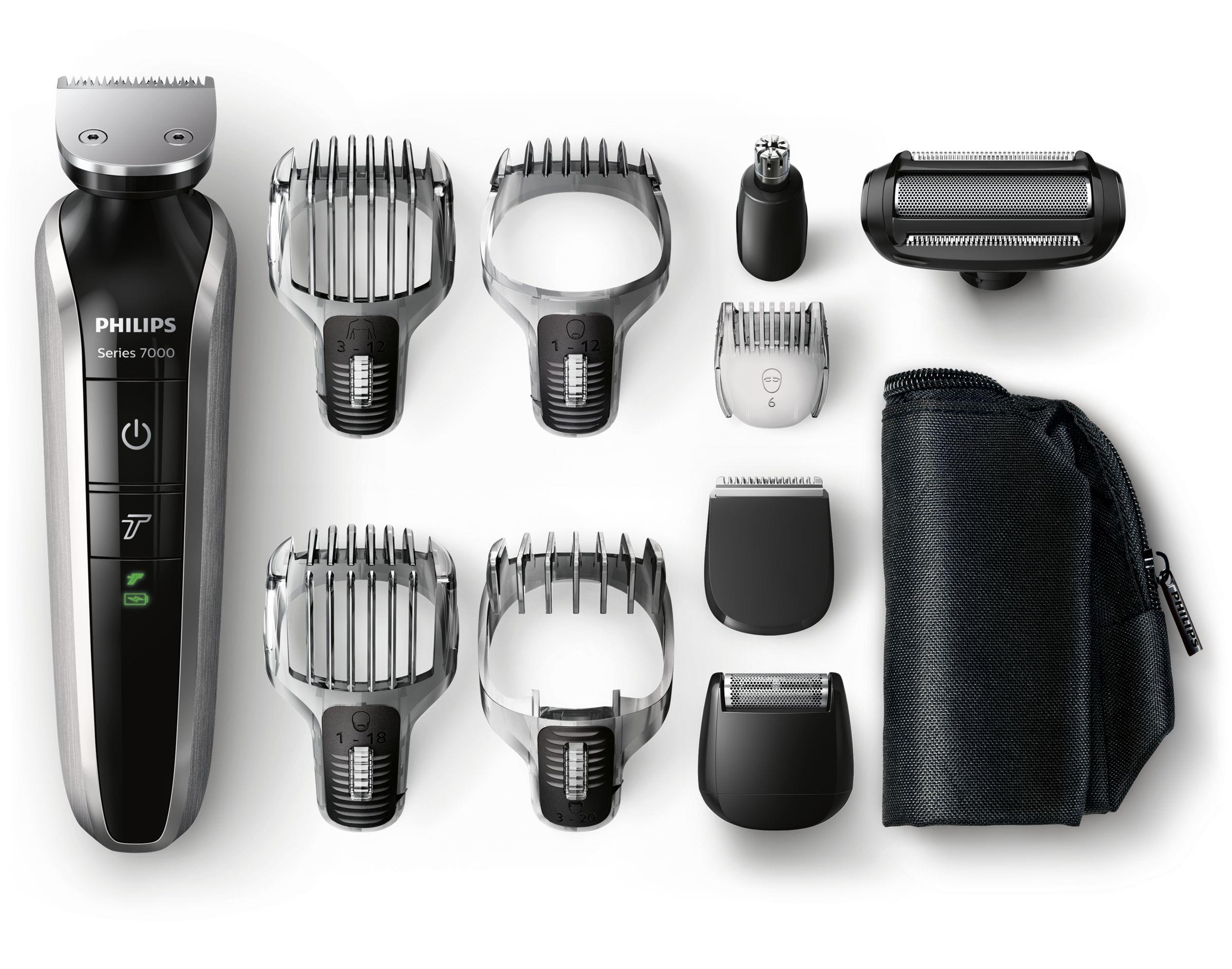 PHILIPS Kit regolabarba Philips Multigroom Series 7000 + 9 accessori